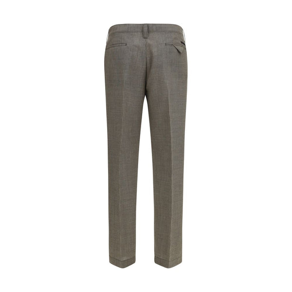 Prada Brown Wool Oves Aries Dress Pants