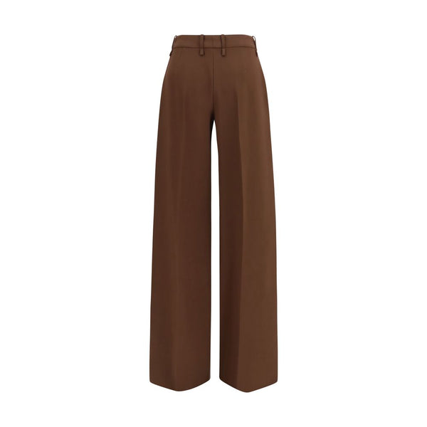 Ermanno Scervino Brown Viscose Casual Pants