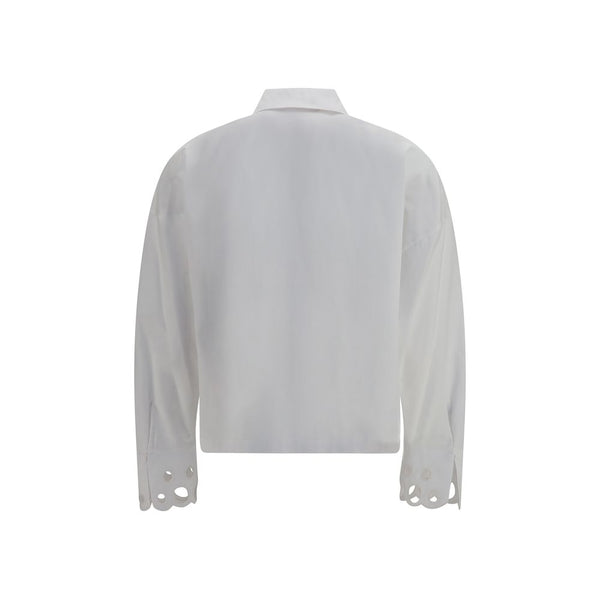 Max Mara White Cotton Dress Shirt