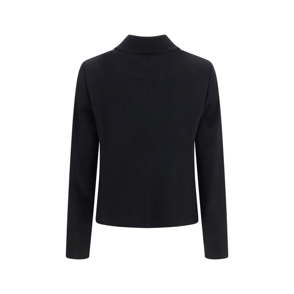 Lardini Black Wool Oves Aries Full-Length Jacket