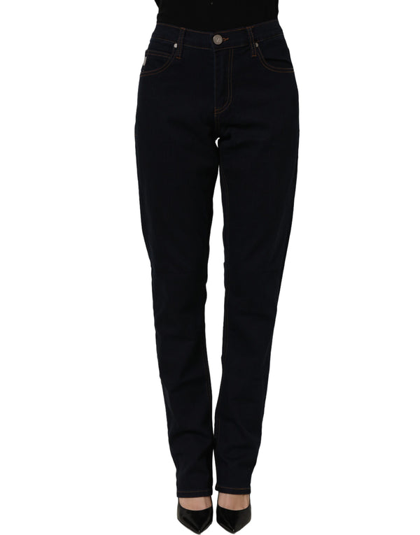 Versace Jeans Couture Blue High Waist Skinny Denim Trouser Jeans