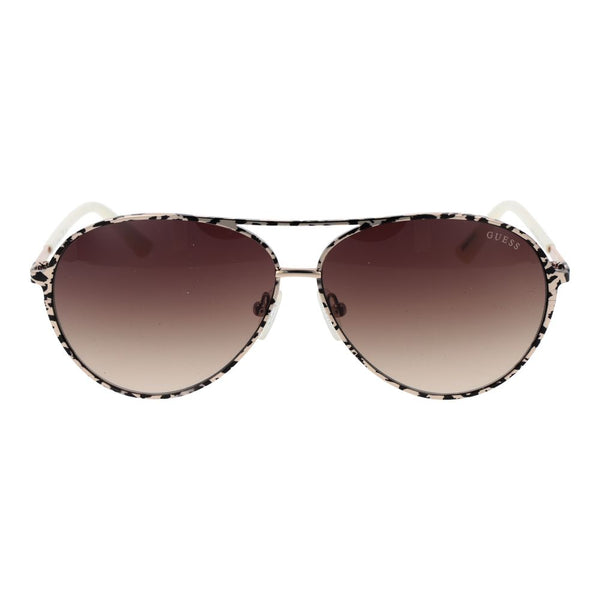 Guess Beige Metal Sunglasses