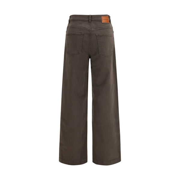 P.A.R.O.S.H. Brown Cotton Casual Pants
