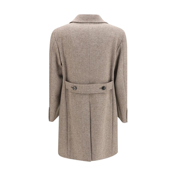 Tagliatore Beige Wool Oves Aries Coat