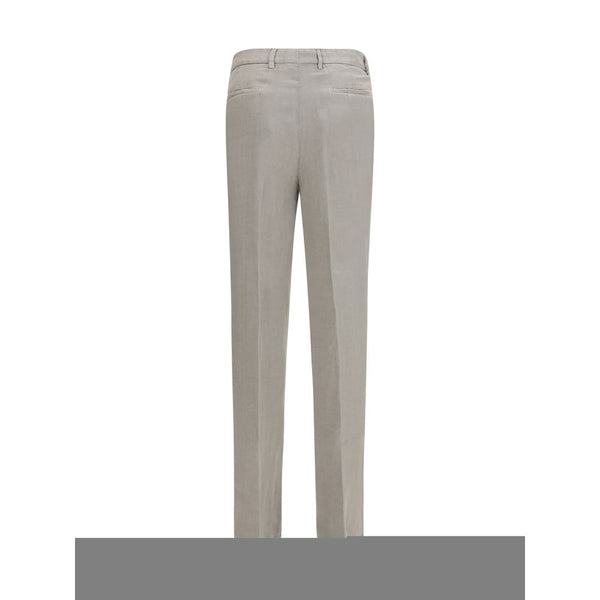 Brunello Cucinelli Gray Linen Casual Pants