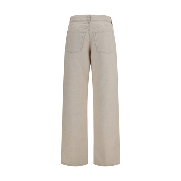 Fendi Beige Cotton Jeans Denim