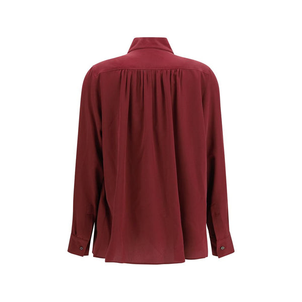 Jacob Cohen Bordeaux Silk Blouse