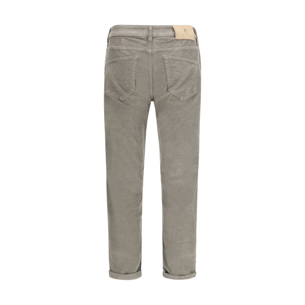 PT Torino Gray Cotton Casual Pants