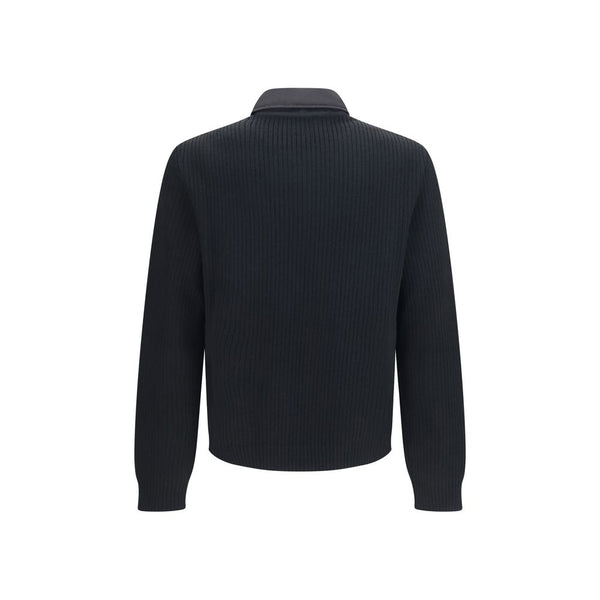 Prada Black Wool Oves Aries Full-Length Jacket