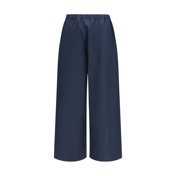 'S Max Mara Blue Cotton Casual Pants