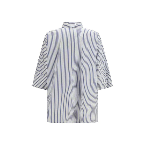 'S Max Mara Blue Cotton Pattern Shirt