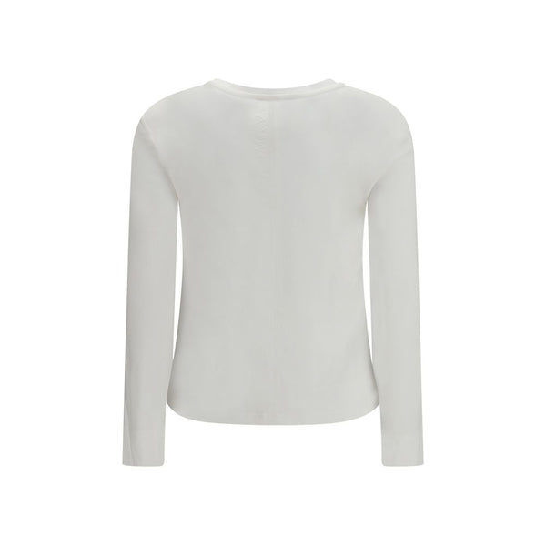 'S Max Mara White Cotton Long Sleeve T-Shirt