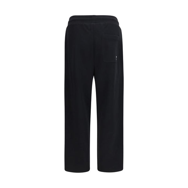 Ami Paris Black Cotton Joggers (Workout Pants)
