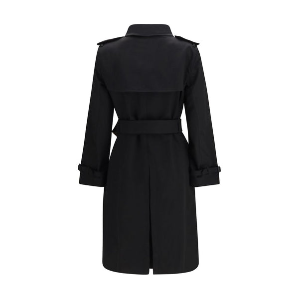 Burberry Black Cotton Coat