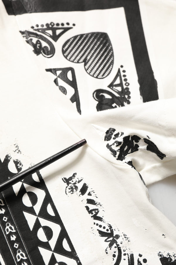 Dolce & Gabbana White Bandana Print Cotton Crew Neck T-shirt