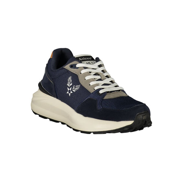 Avirex Blue Polyurethane Men's Sneaker