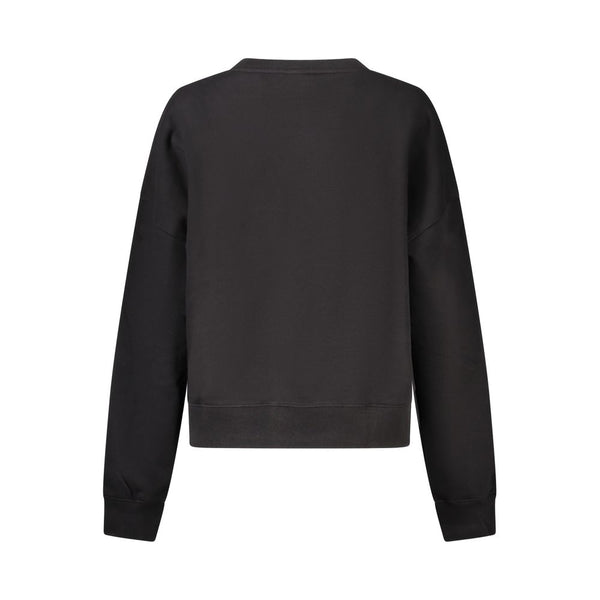 Guess Jeans Black Organic Cotton Women Sweatshirt