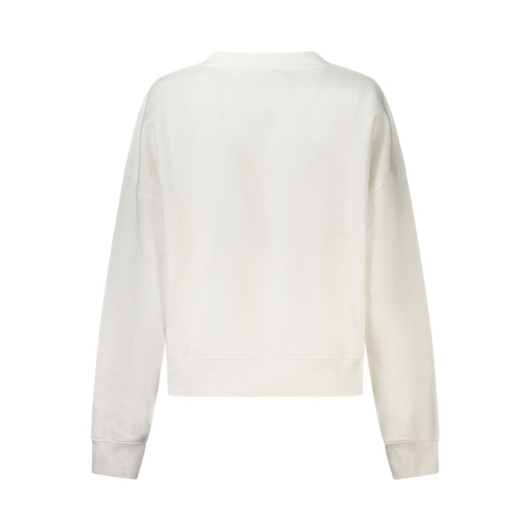 Guess Jeans Bianco Cotton Women Sweatshirt