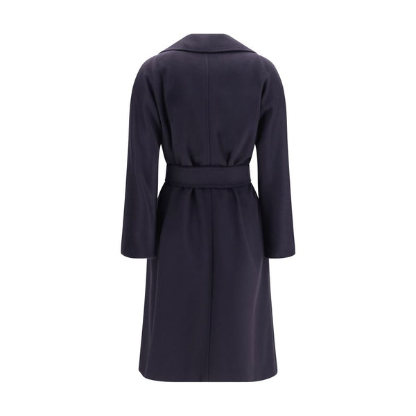 Max Mara Blue Wool Oves Aries Coat