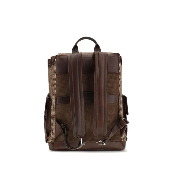 Brunello Cucinelli Brown Polyamide Backpack