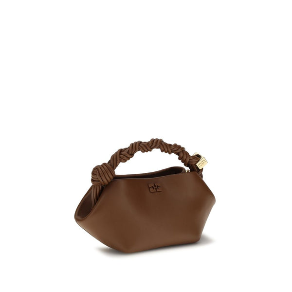 Ganni Brown Recycled Leather Handbag
