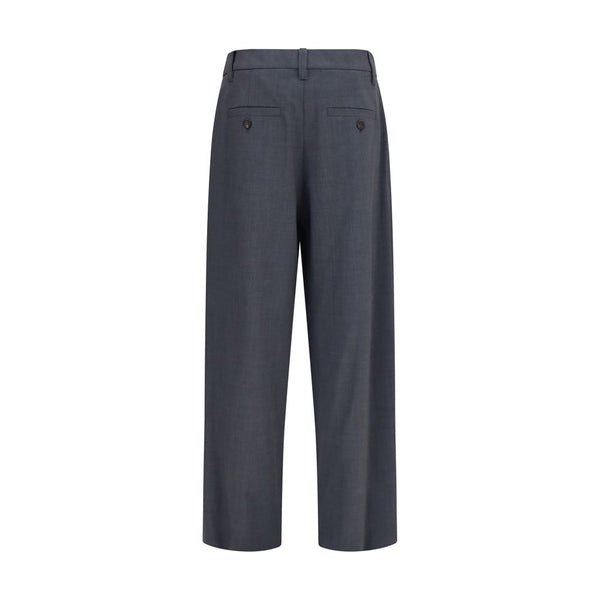 Brunello Cucinelli Gray Wool Oves Aries Dress Pants