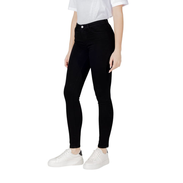 Armani Exchange Black Cotton Skinny Jeans
