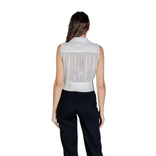 Morgan De Toi White Polyester Blouse