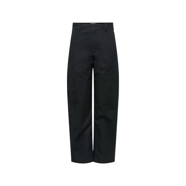 Jacqueline De Yong Black Cotton Casual Pants