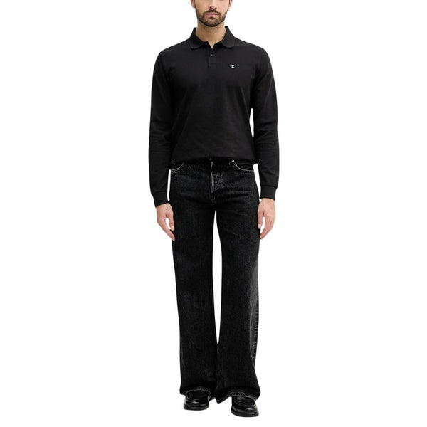 Calvin Klein Jeans Black Cotton Long Sleeve T-Shirt