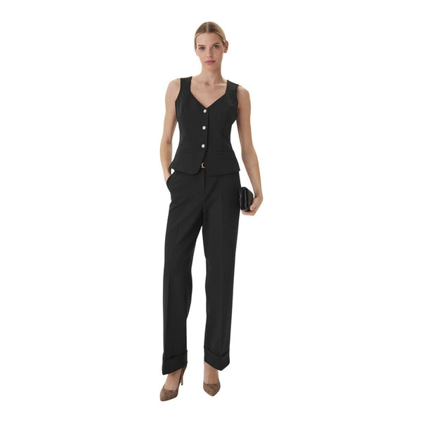 Guess Black Viscose Casual Pants