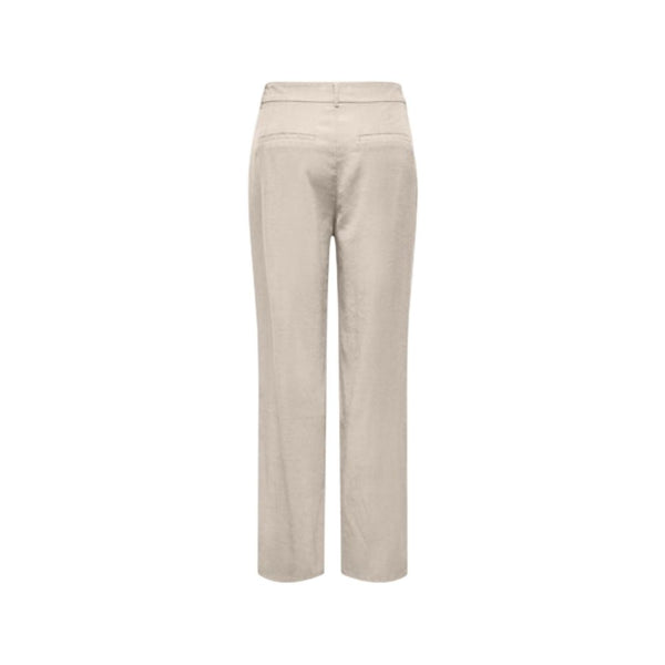 Only Beige Viscose Casual Pants