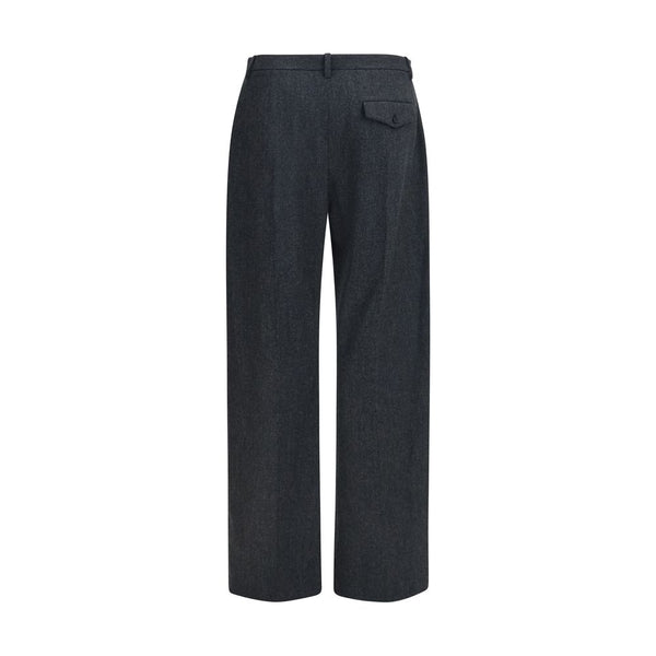 Khaite Gray Wool Oves Aries Casual Pants