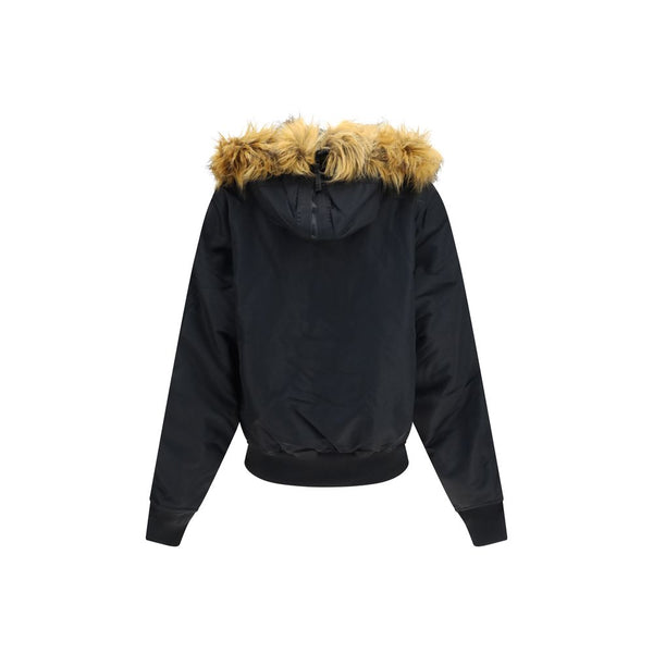 ALPHA INDUSTRIES Black Nylon Bomber