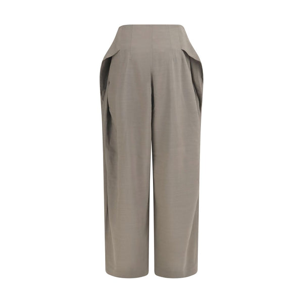 Jacquemus Gray Wool Oves Aries Flared Pants