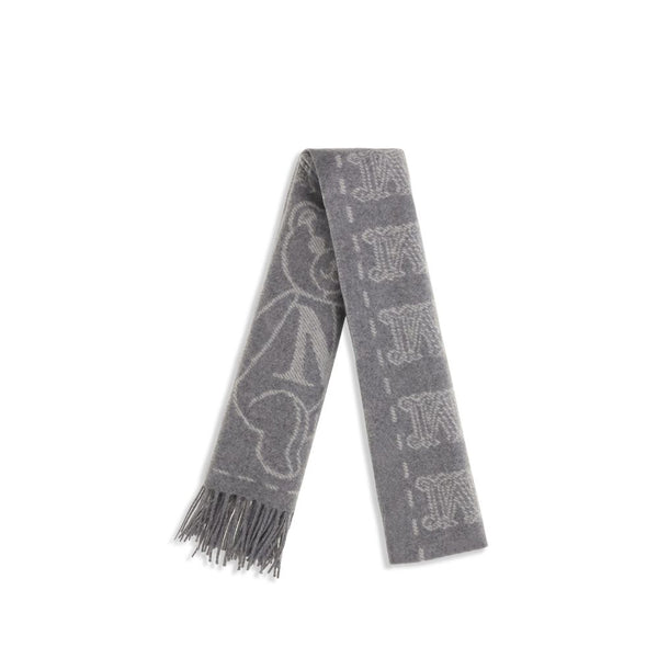 Max Mara Gray Cashmere Scarf