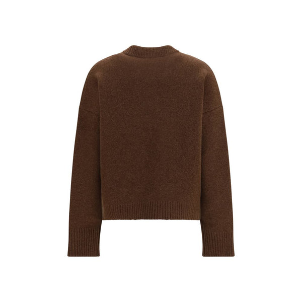 Ami Paris Brown Alpaca Vicugna Pacos Sweatshirt