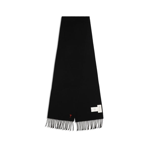 Ami Paris Black Wool Oves Aries Foulard