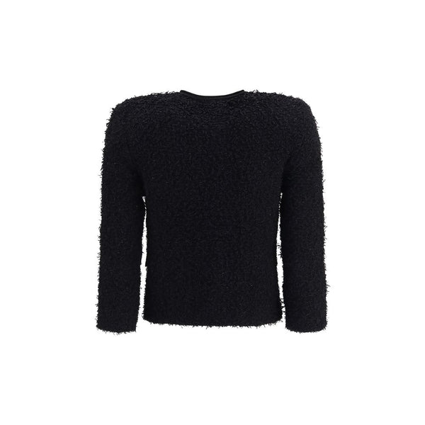 Balmain Black Viscose Shell Jacket