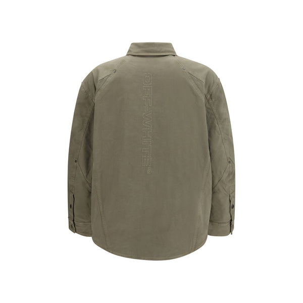 Off-White Bicolor Cotton Shell Jacket