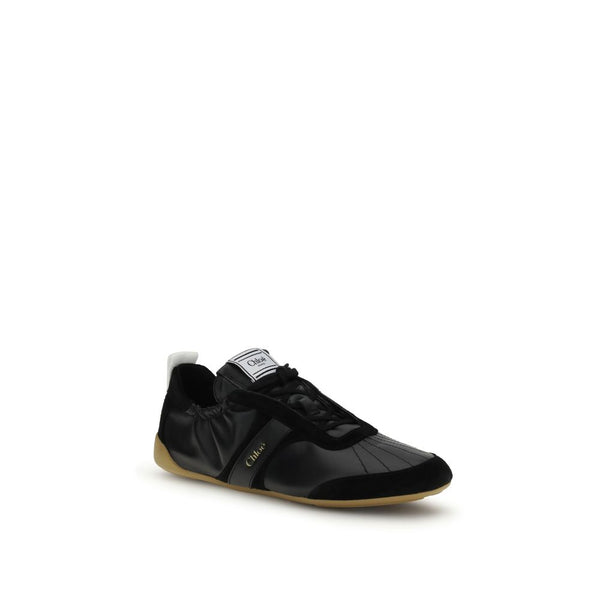 Chloé Black Goatskin Athletic Sneakers