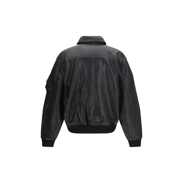 ALPHA INDUSTRIES Black Lamb Ovis Aries Bomber