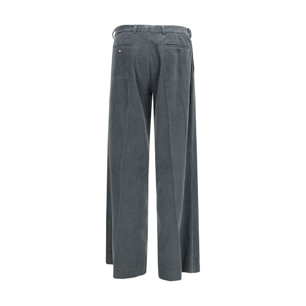 Magliano Gray Cotton Casual Pants