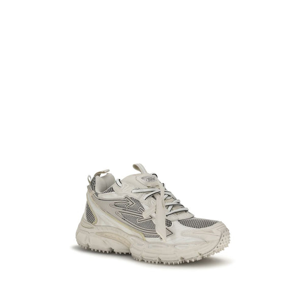 Off-White Beige Polyethylene Athletic Sneakers