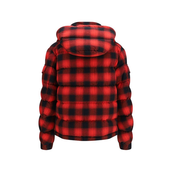 Moncler Red Cotton Full-Length Jacket