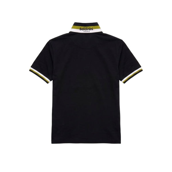 Baldinini Trend Black Cotton Men Polo-Shirt