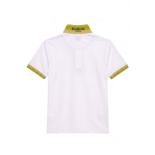 Baldinini Trend White Cotton Men Polo-Shirt