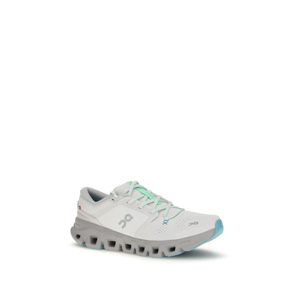 ON White Fabric Athletic Sneakers