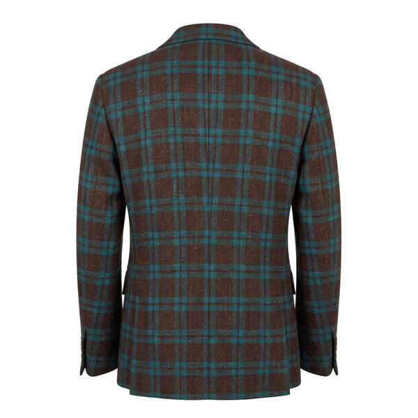 Roberto Pepe Luxury Brown Linen Men's Jacket