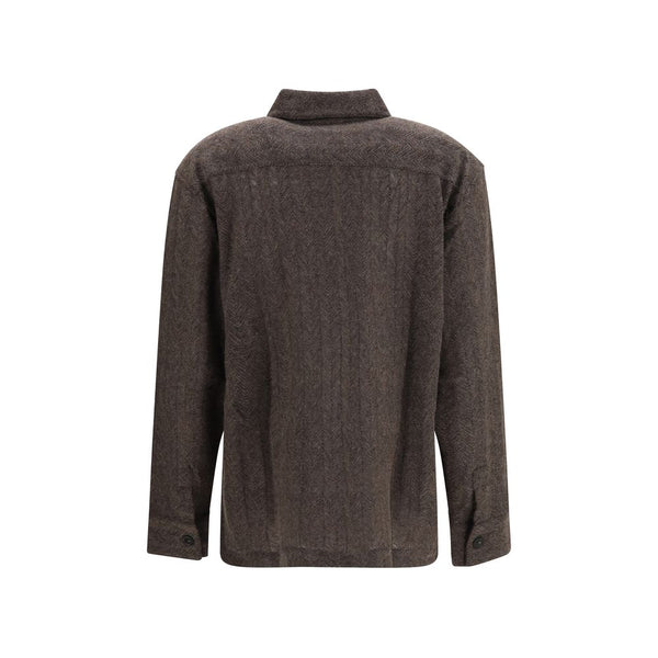 Missoni Brown Cashmere Dress Shirt